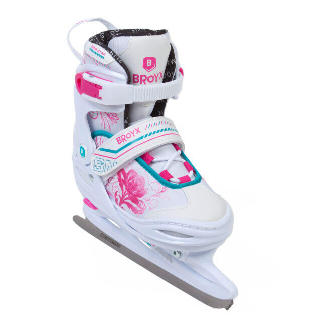 BROYX ADJUSTABLE ICE SKATES SNOWSTAR 500 WHITE